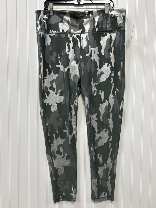 Athletic Leggings By Mono B In Camouflage Print, Size:3X