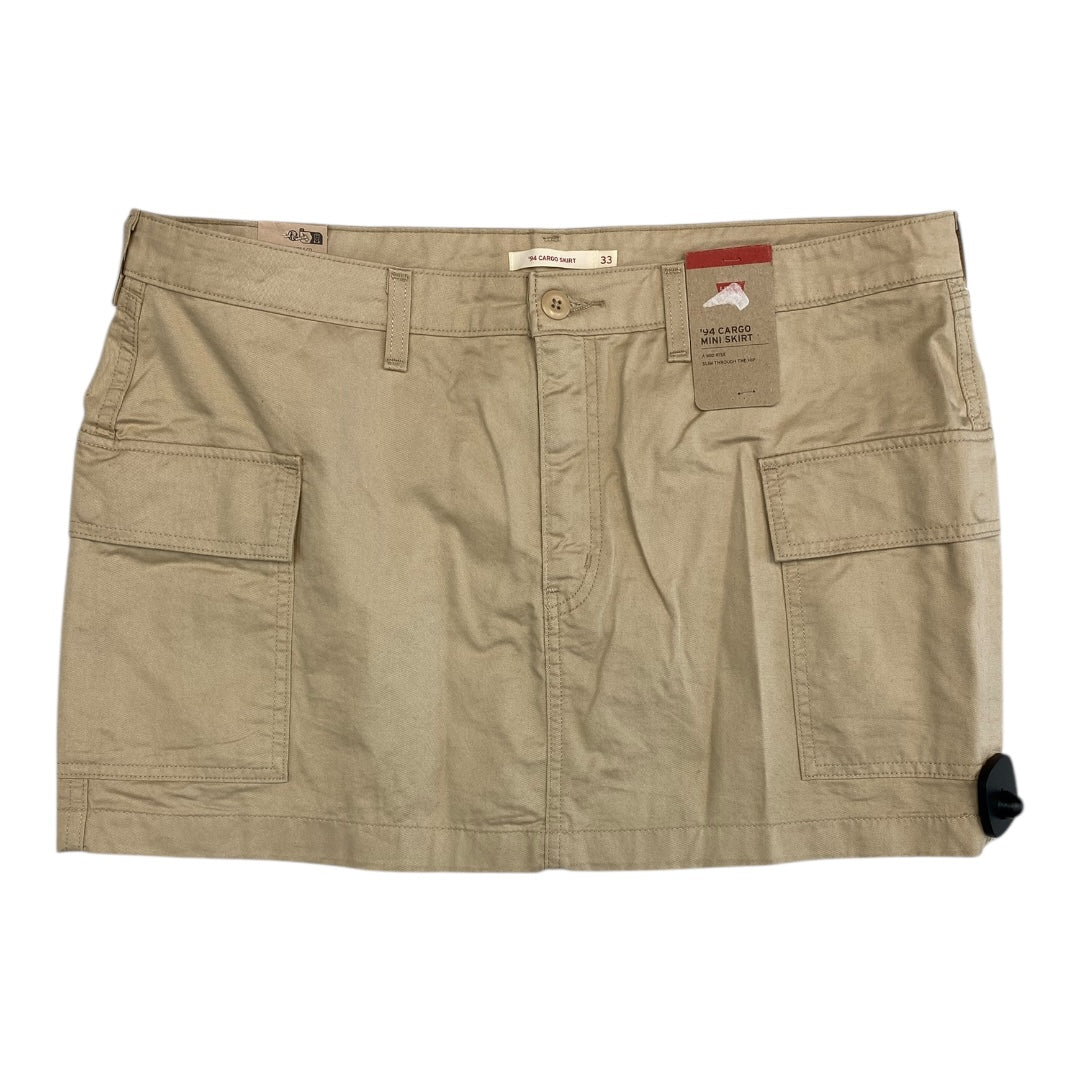 Skirt Mini & Short By Levis In Cream, Size:16
