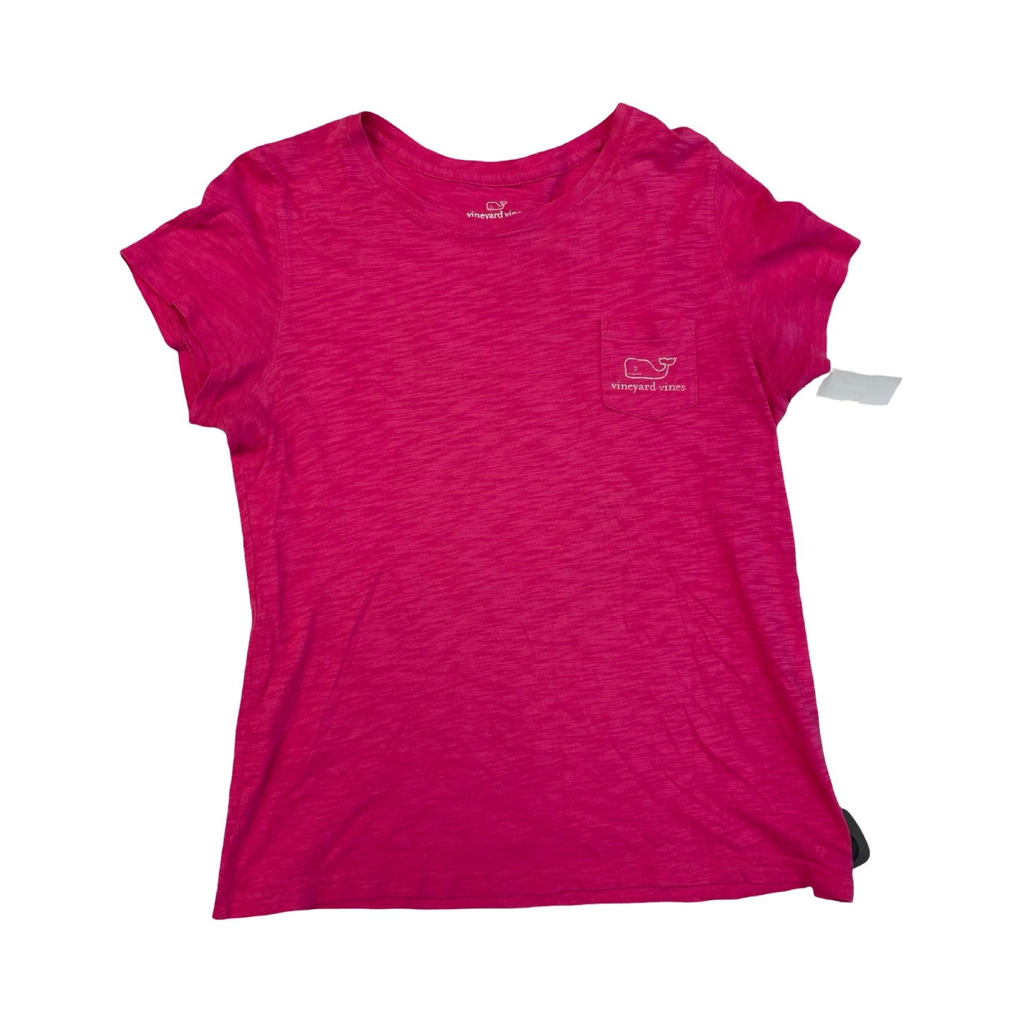 Top Ss Basic By Vineyard Vines In Pink & White, Size:M