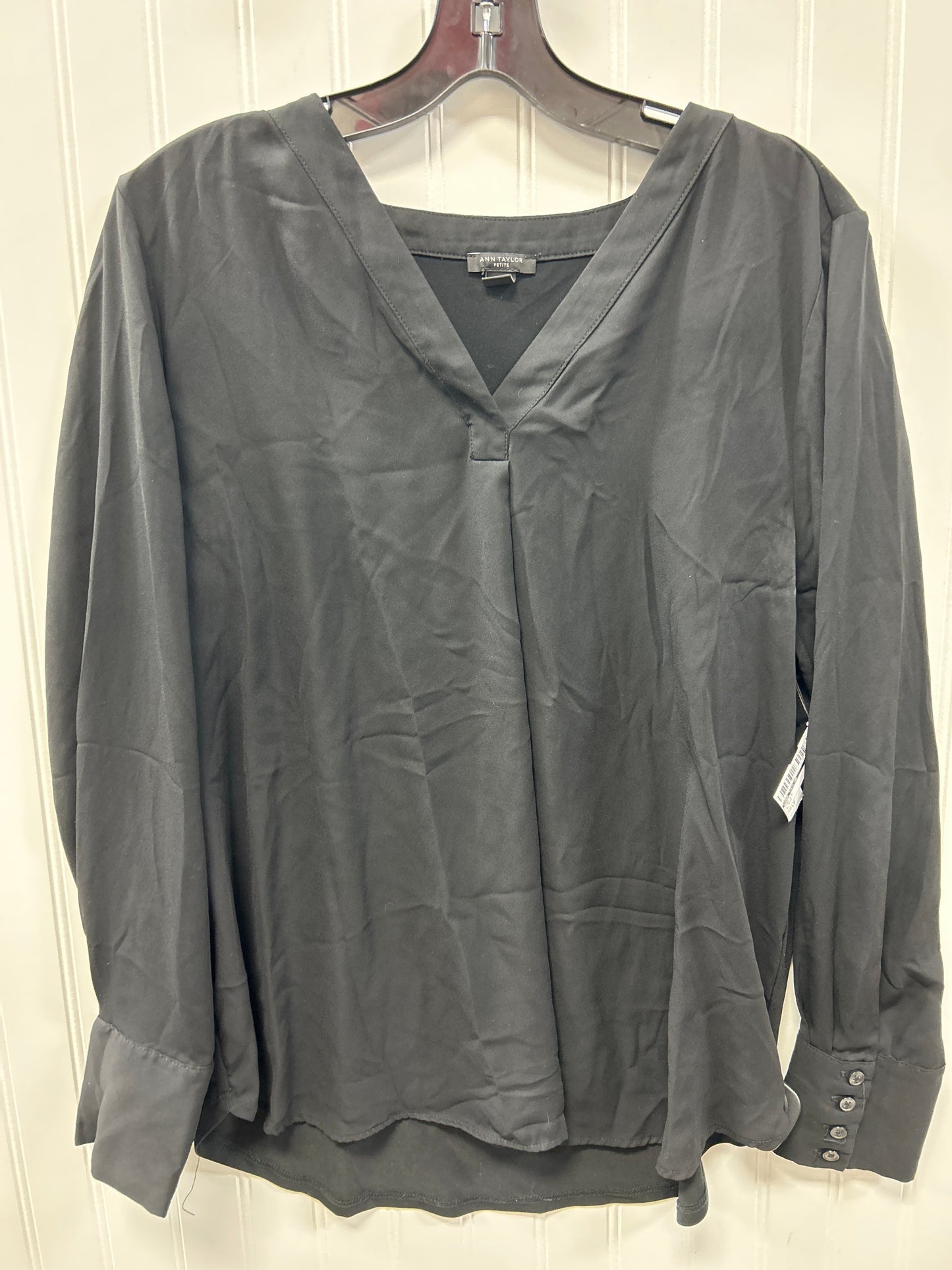 Top Ls By Ann Taylor In Black, Size:Lp