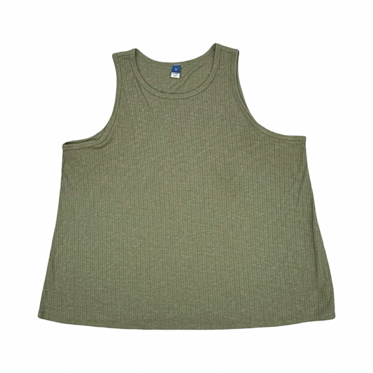Blouse Sleeveless By Old Navy In Green, Size:Xl