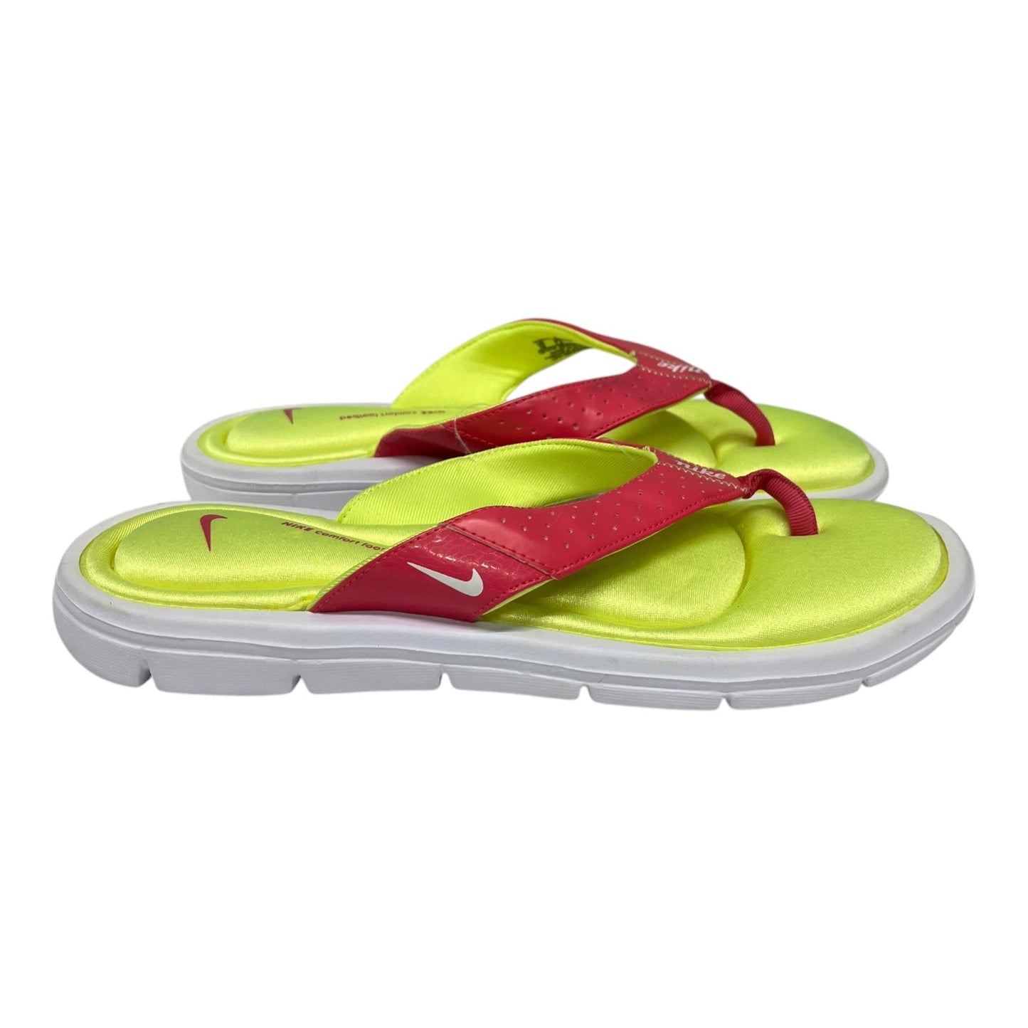 Sandals Flip Flops By Nike Apparel In Pink, Size:10