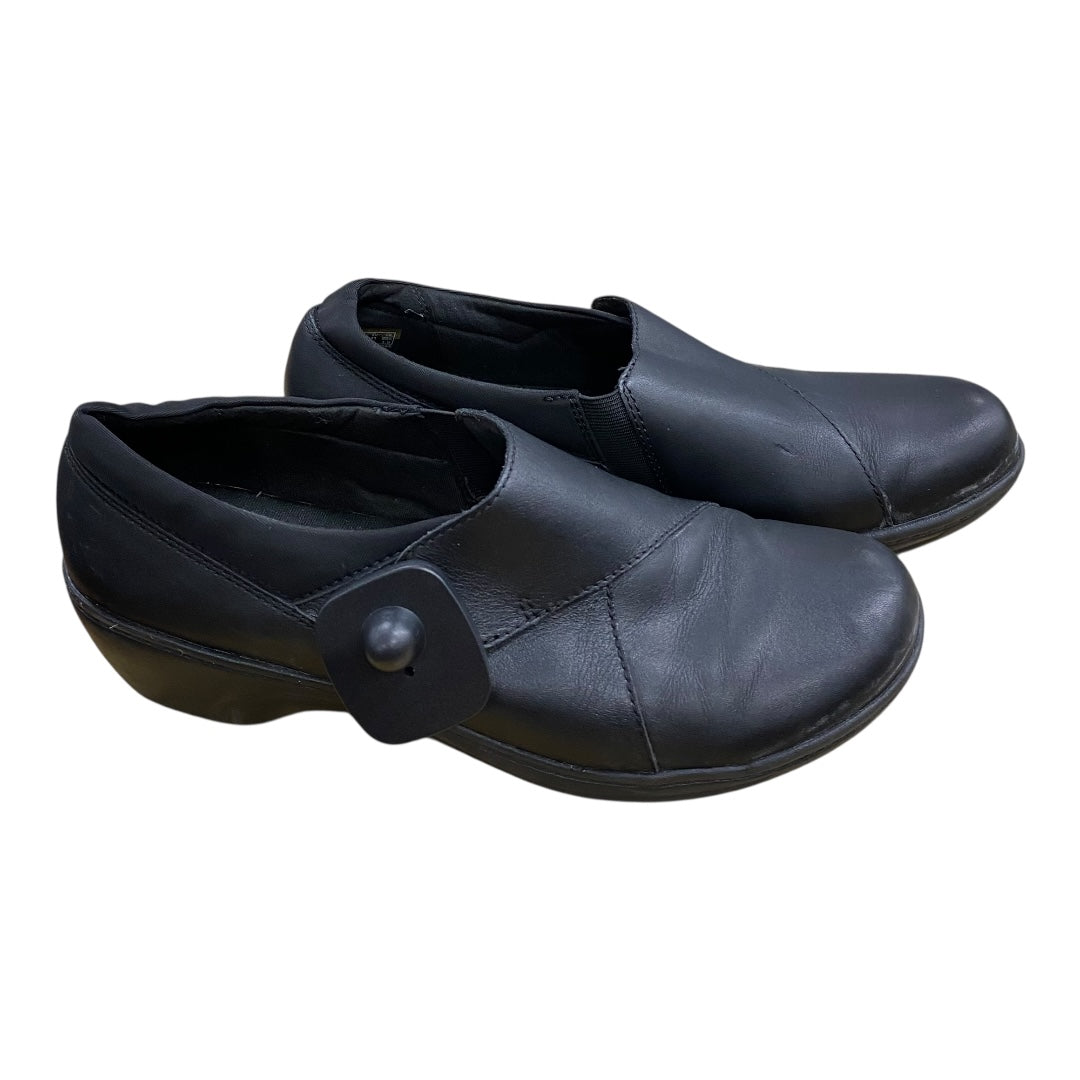 Shoes Flats By Clarks In Black, Size:9.5
