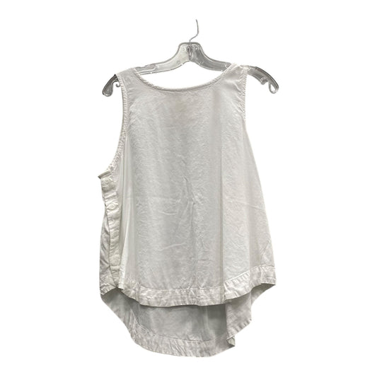 Top Sleeveless By Cloth & Stone In White, Size:L