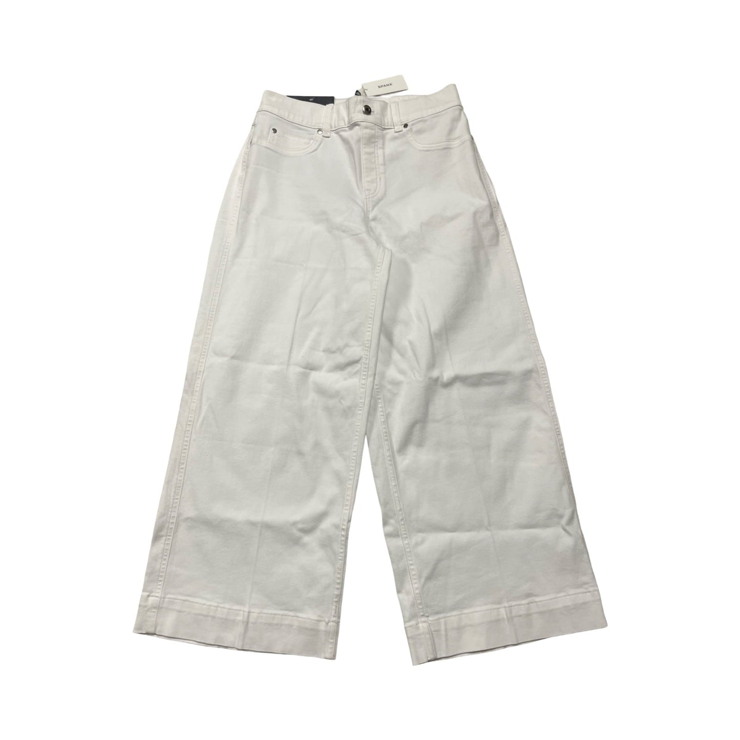 Jeans Wide Leg By Spanx In White Denim, Size:M