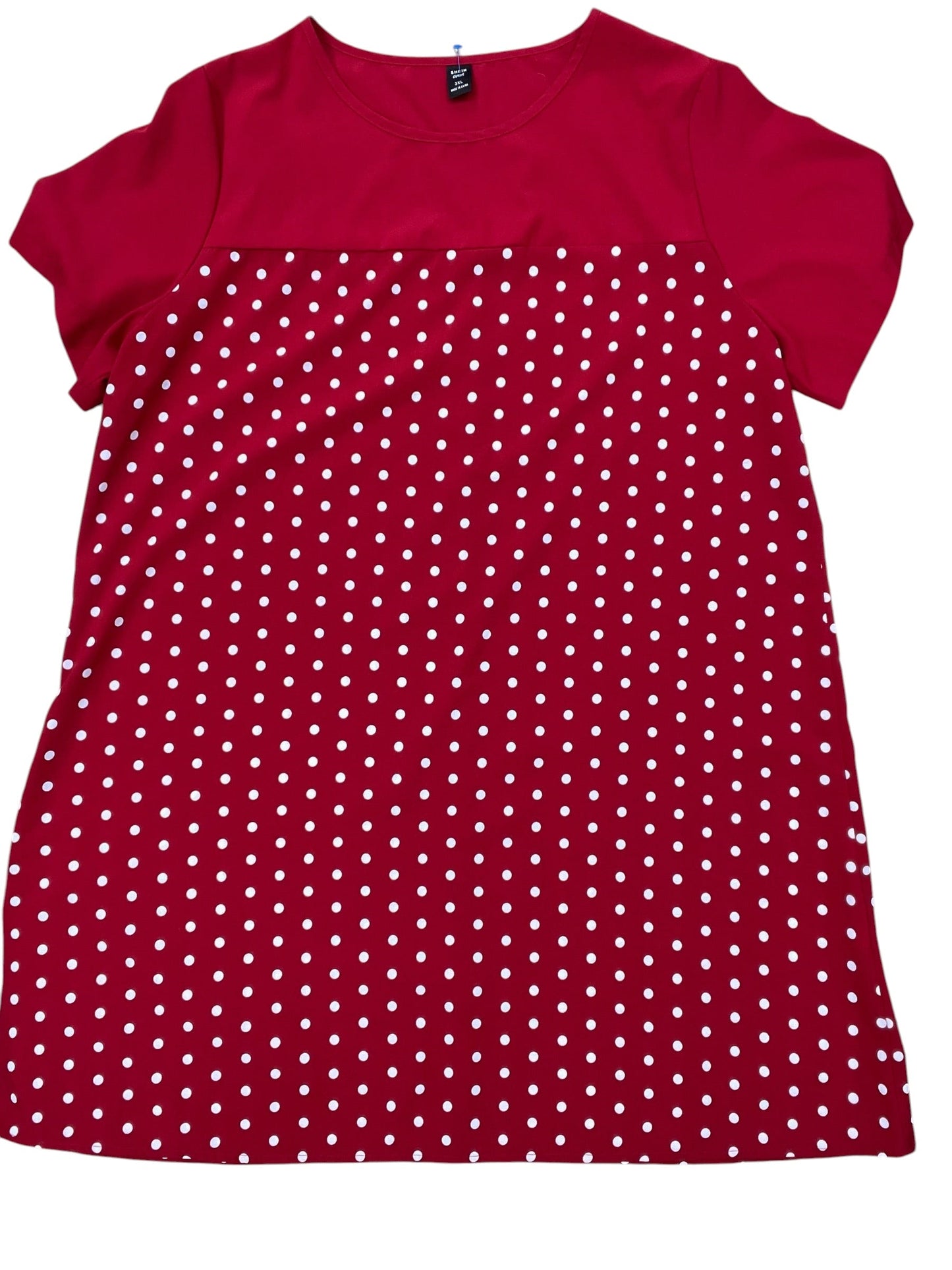 Dress Casual Midi By Shein In Red, Size:3