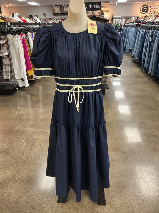 Dress Casual Maxi By Entro In Navy, Size:L