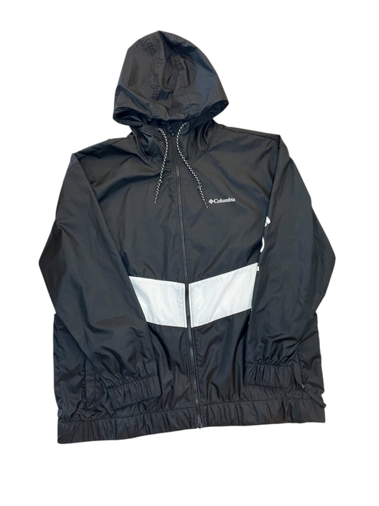 Athletic Jacket By Columbia In Black & White, Size:1X