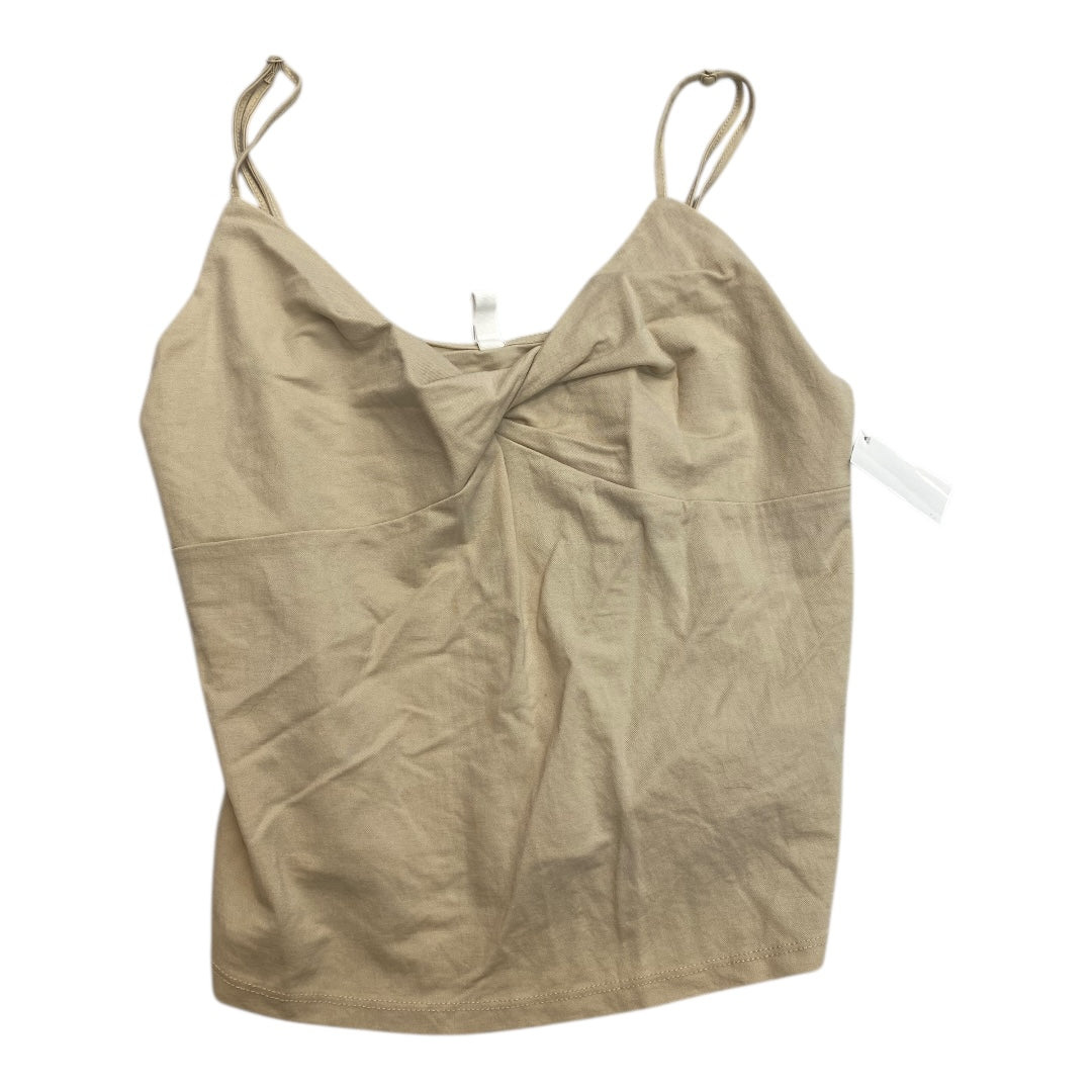 Top Sleeveless By Wishlist In Tan, Size:L