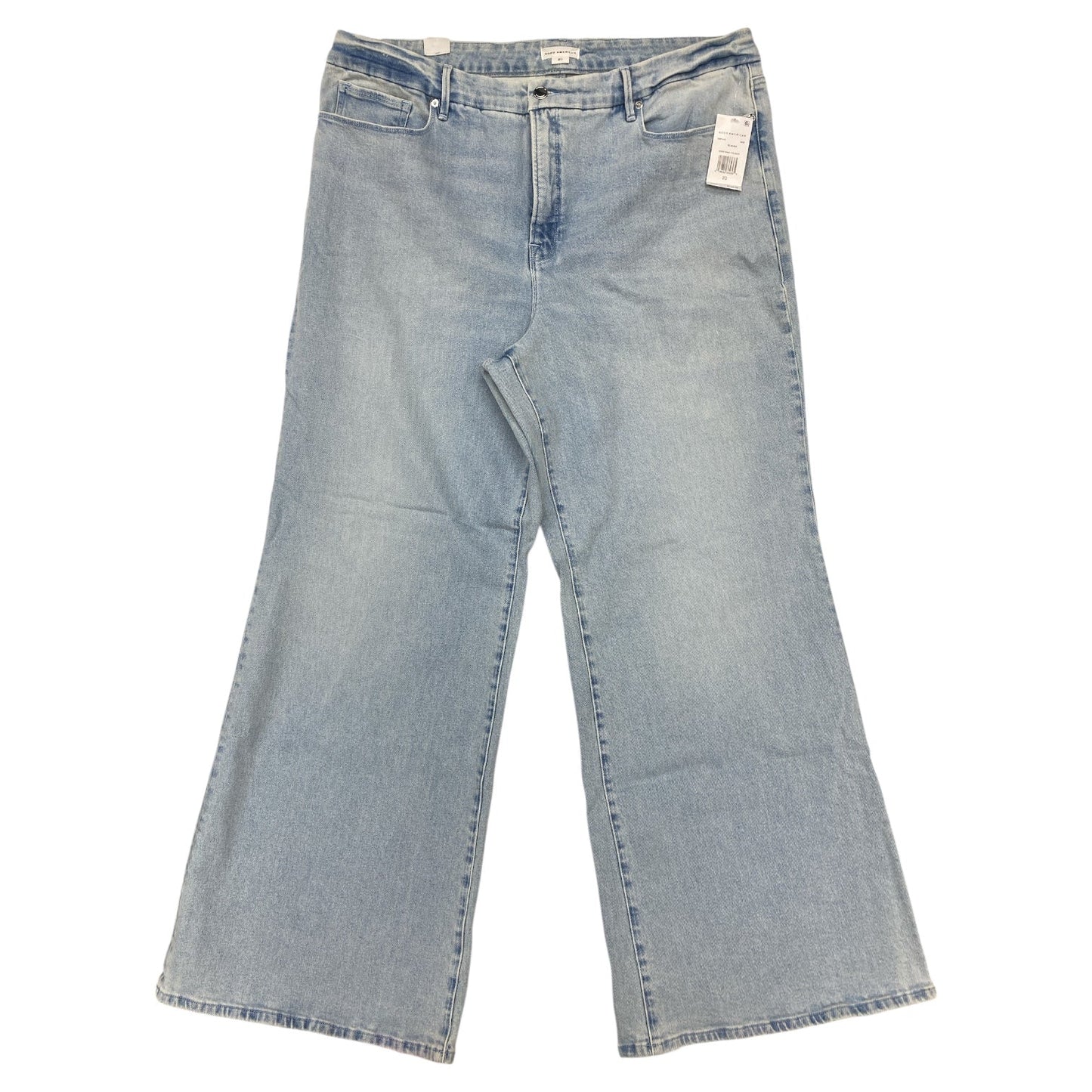 Jeans Wide Leg By Good American In Blue, Size:20