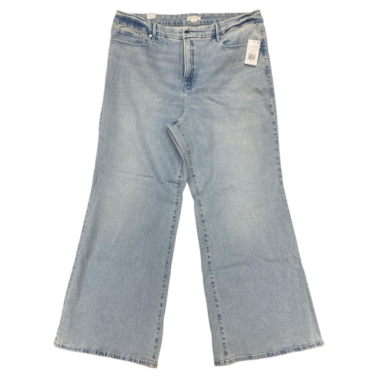 Jeans Wide Leg By Good American In Blue, Size:20