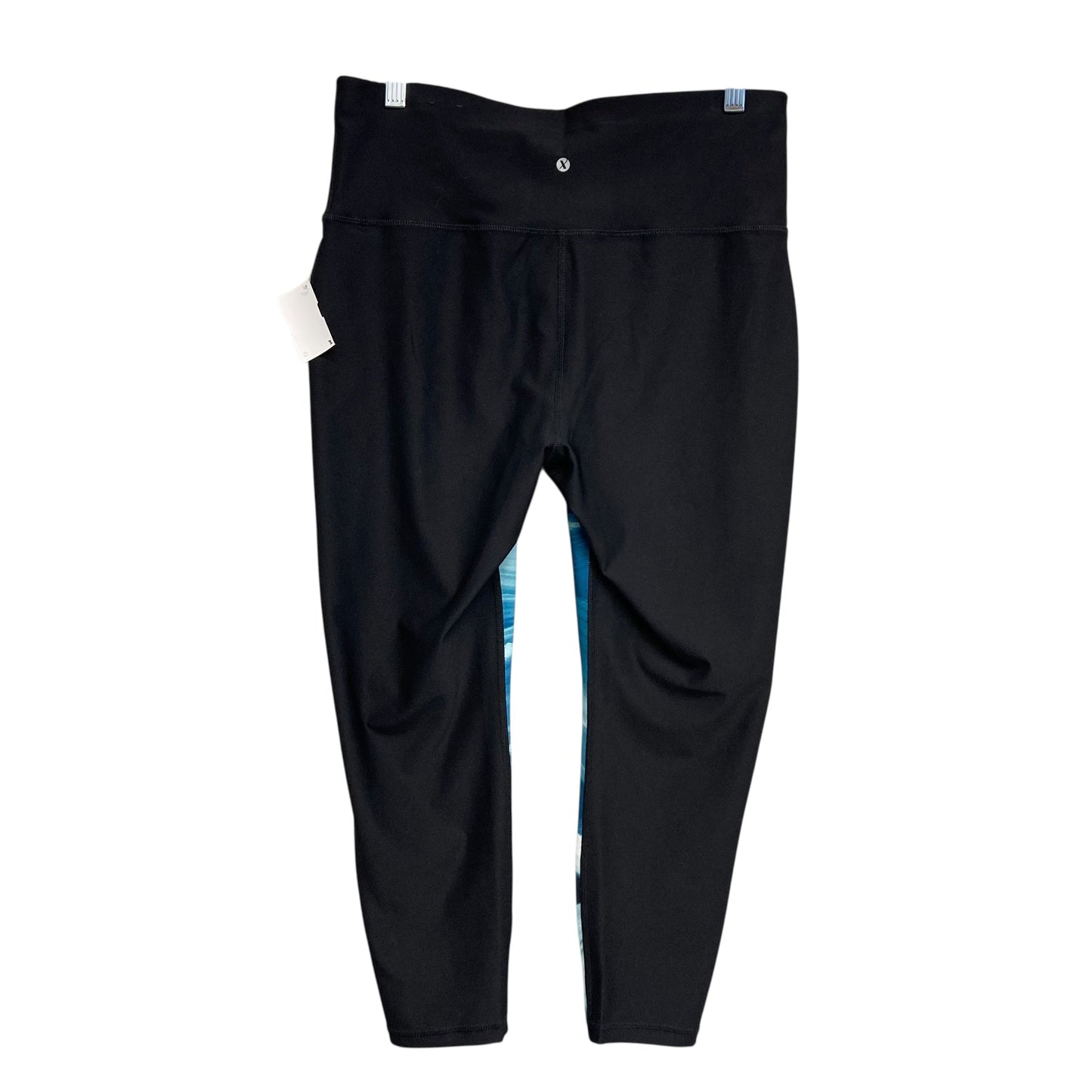 Athletic Leggings By Xersion In Black & Blue, Size:L