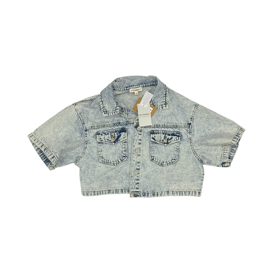 Jacket Denim By Eesome In Blue Denim, Size:L