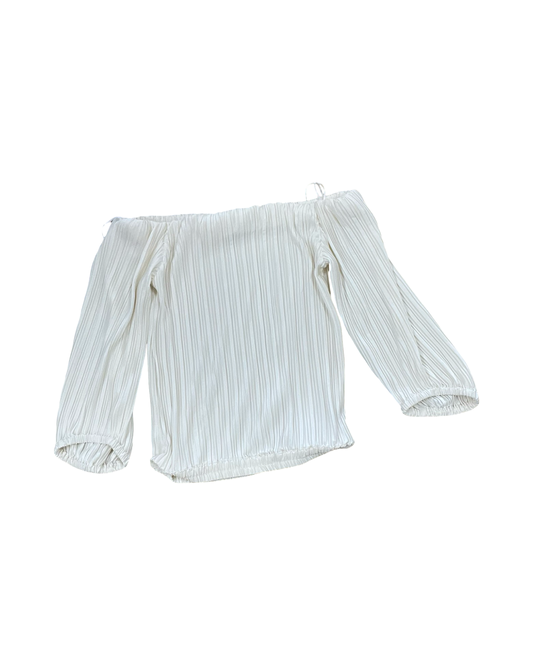 Top 3/4 Sleeve By Loft In Cream, Size:Sp