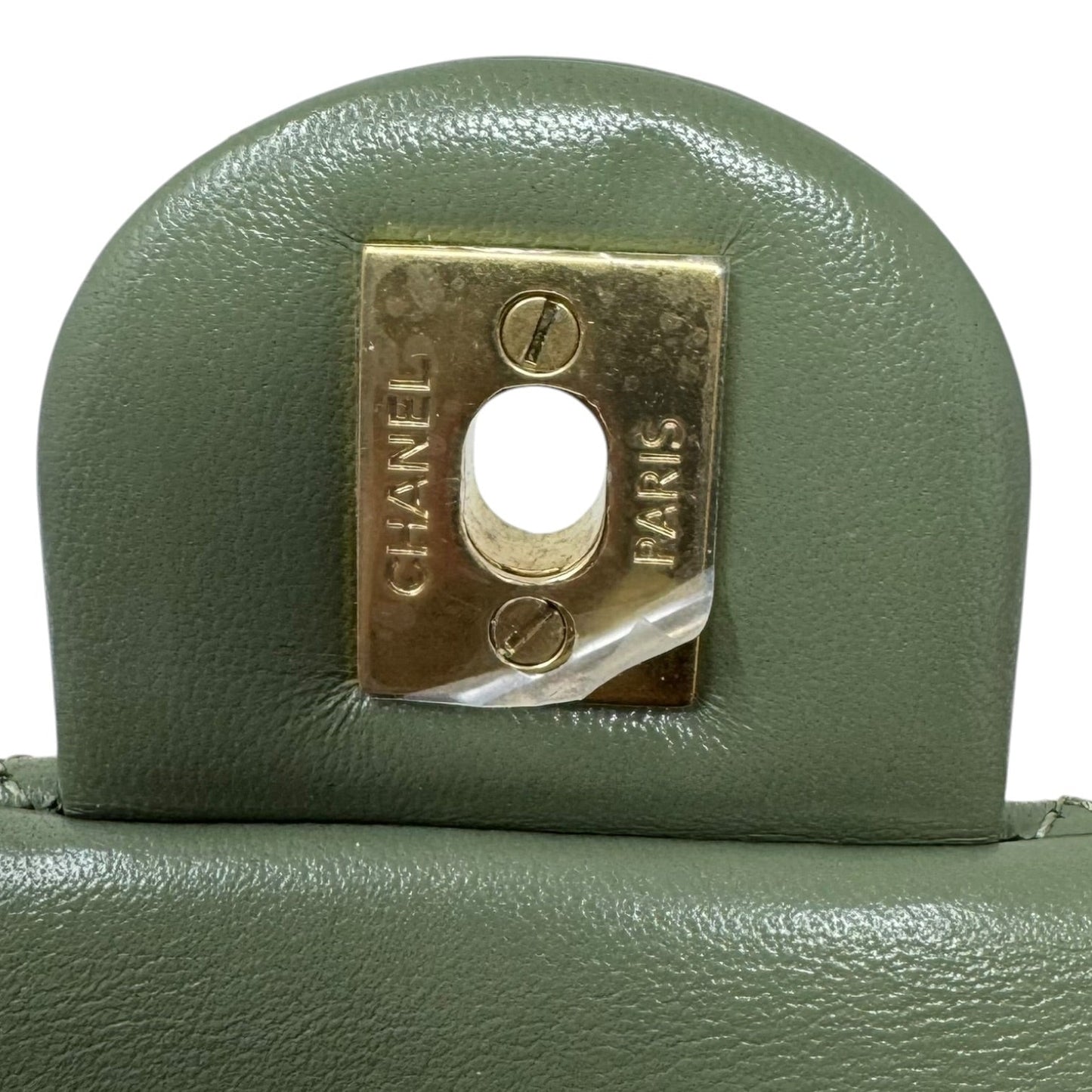 Quilted Lambskin Pearl Crush Mini Flap Handbag Luxury Designer By Chanel, Size: Small