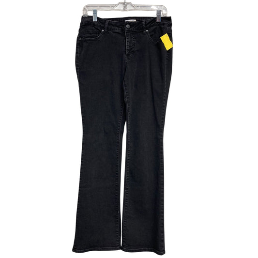 Jeans Boot Cut By Westport In Black Denim, Size:4