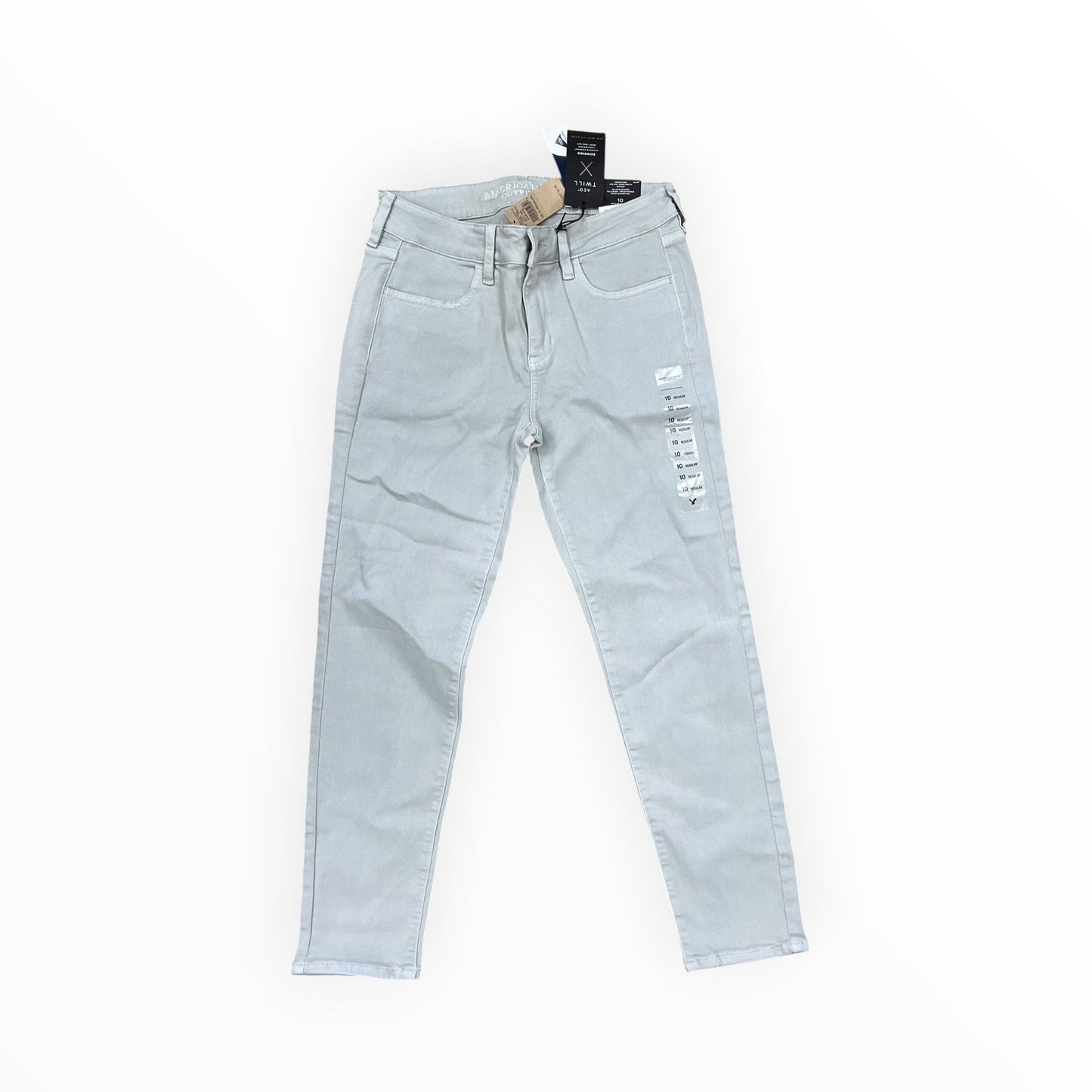 Pants Cropped By American Eagle In Grey, Size:10