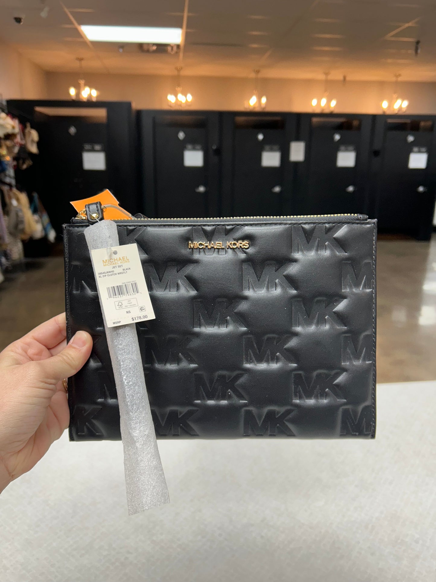 Wristlet Designer By Michael Kors In Black, Size:Medium