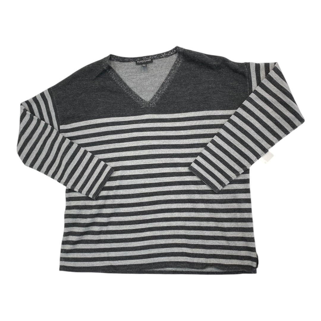 Sweater Designer By Eileen Fisher In Grey, Size:Mp