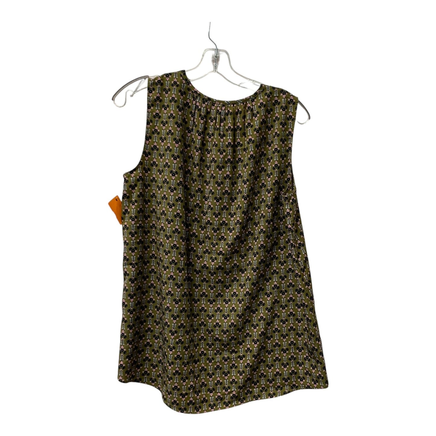 Top Sleeveless By Ann Taylor In Green, Size:M