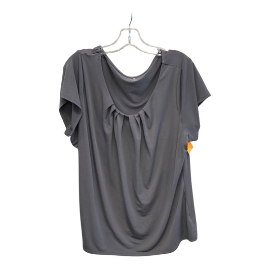 Top Ss By Worthington In Grey, Size:2X