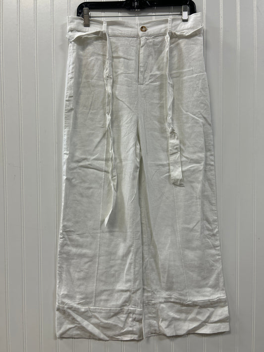 Pants Linen By Joie In White, Size:L NWT