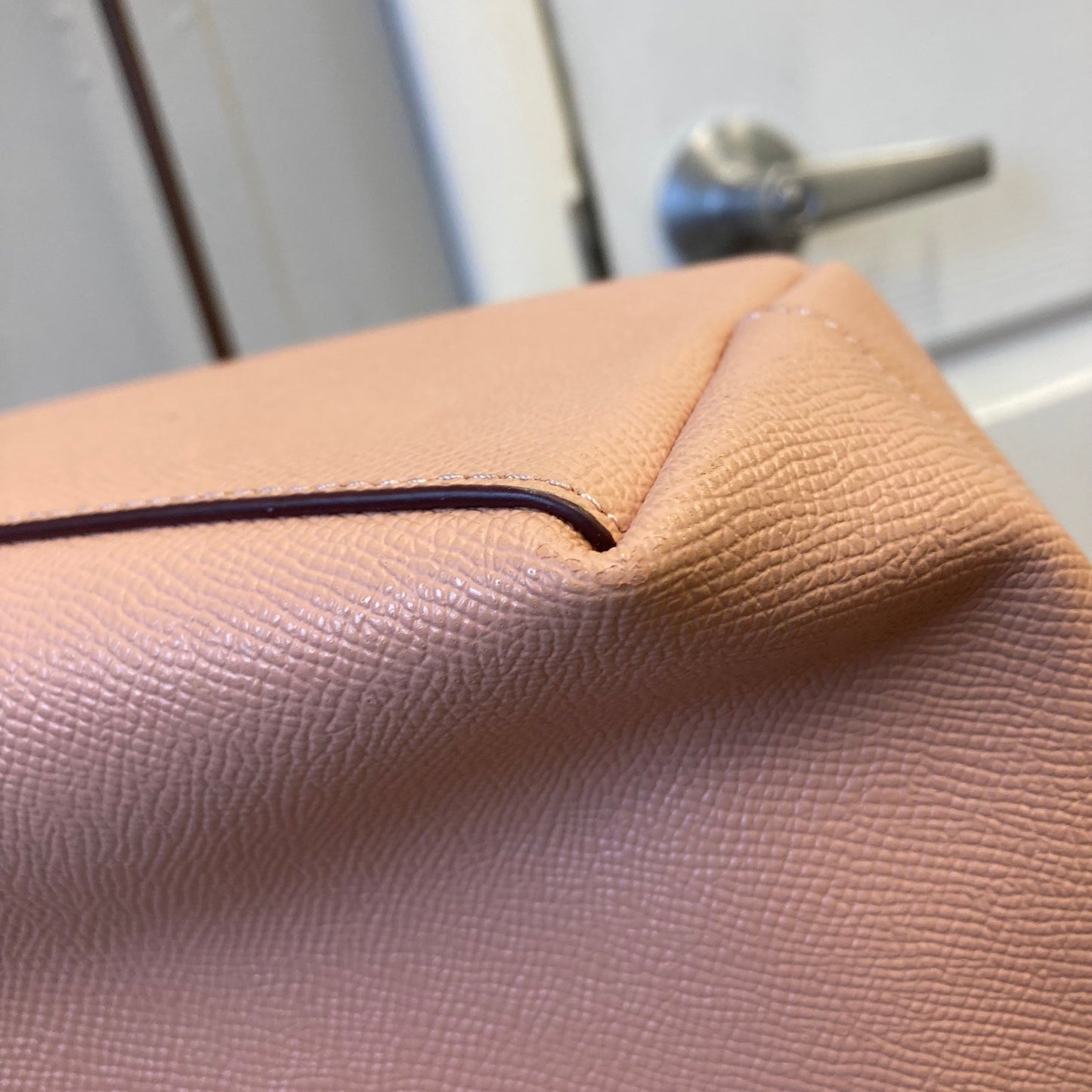 Handbag Designer By Coach In Peach, Size:Medium