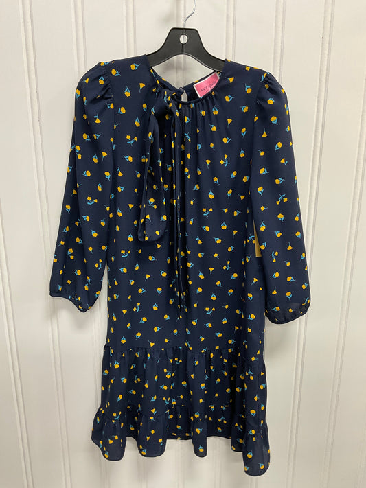 Dress Designer By Kate Spade In Blue & Yellow, Size:S