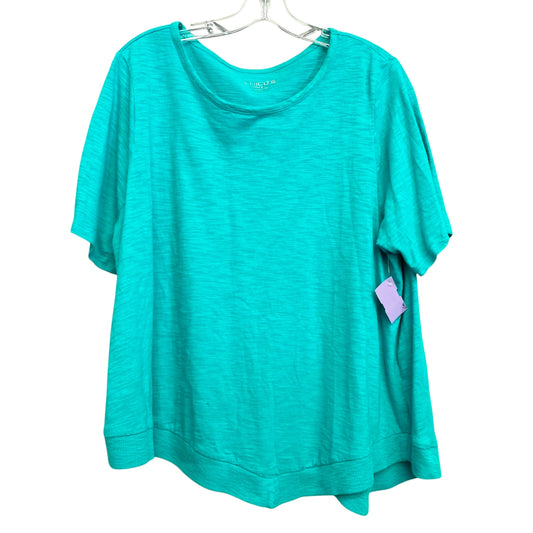 Top Ss By Chicos In Aqua, Size:1X
