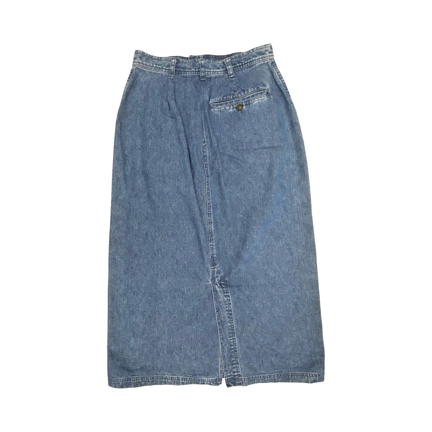 Skirt Maxi By Cabelas In Blue Denim, Size:S
