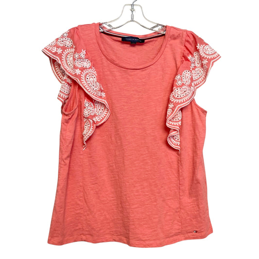 Top Sleeveless By Tommy Hilfiger In Coral, Size:L