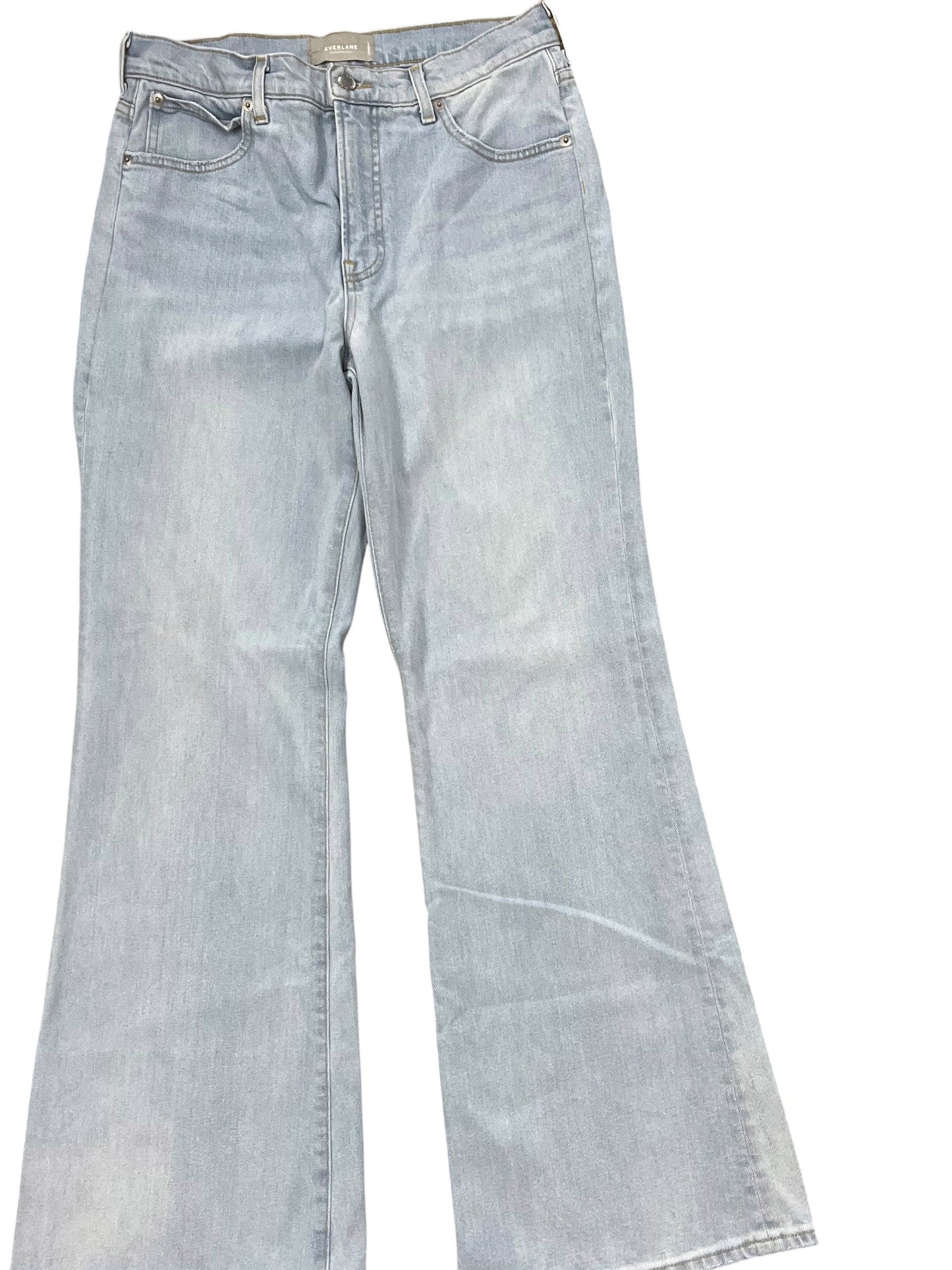 Jeans Flared By Everlane In Blue Denim, Size:8