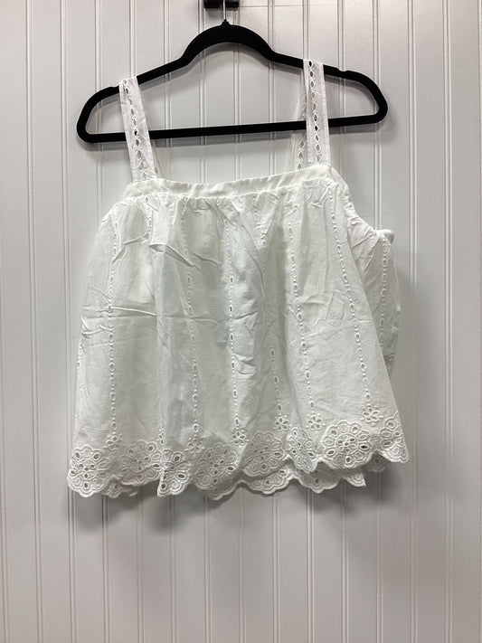 Top Sleeveless By Maurices In White, Size:2X