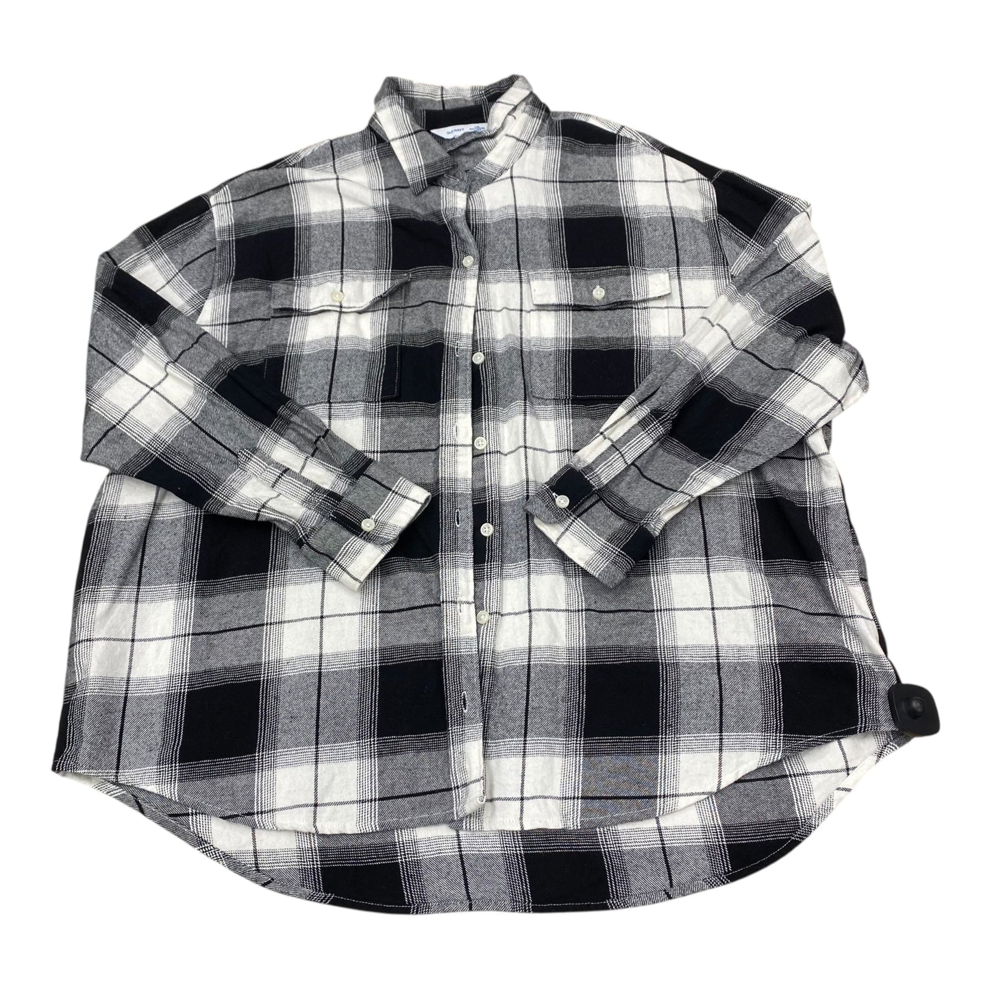 Top Ls By Old Navy In Plaid Pattern, Size:Xl