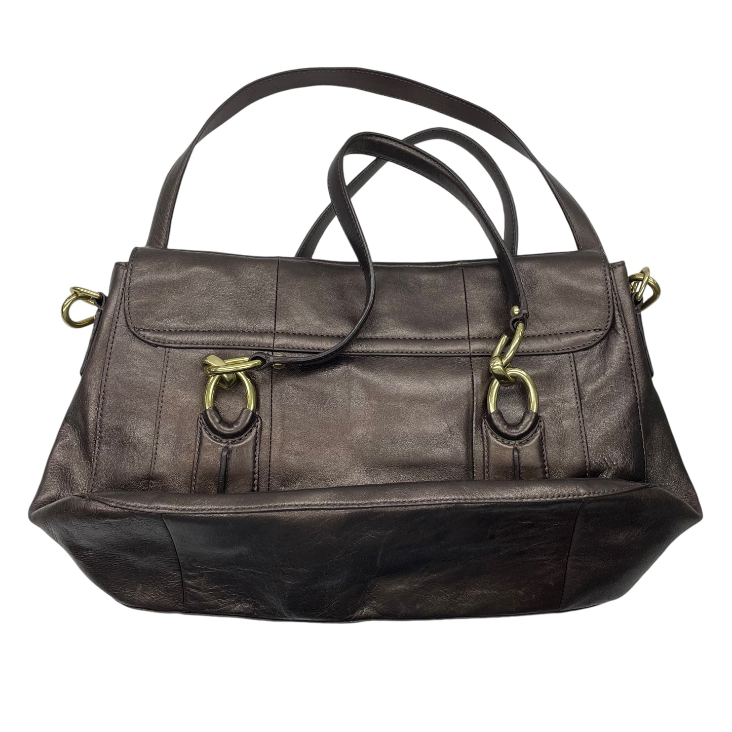 Handbag Designer By Coach In Brown, Size:Medium