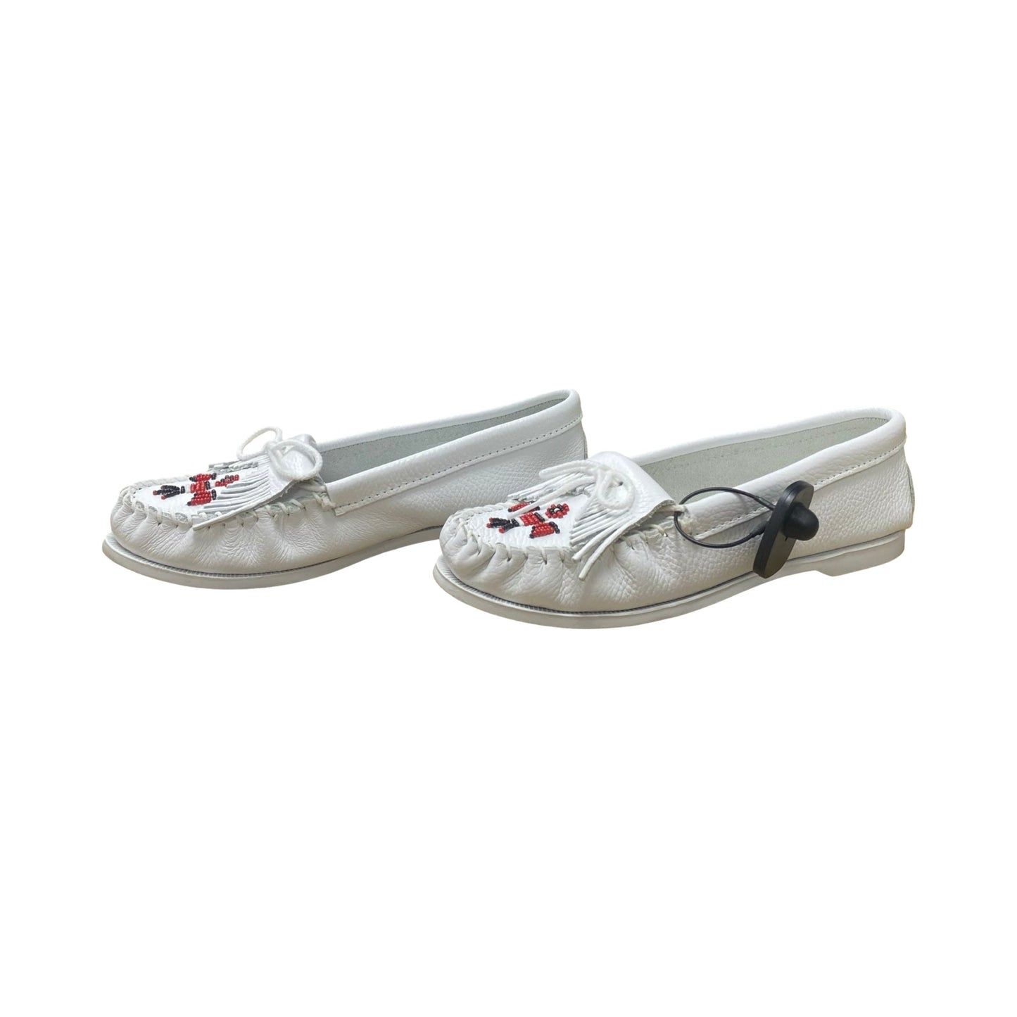 Shoes Flats By Minnetonka In White, Size:10