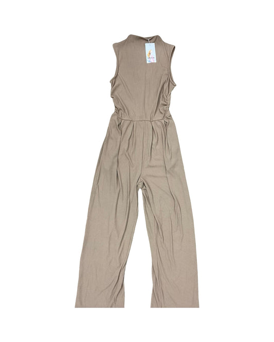 Jumpsuit By Prettygarden In Tan, Size:S