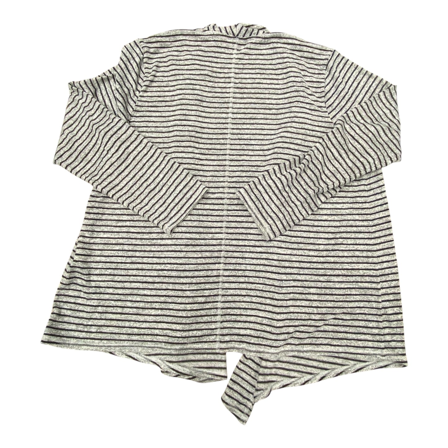 Sweater Cardigan By Chicos In Striped Pattern, Size:M