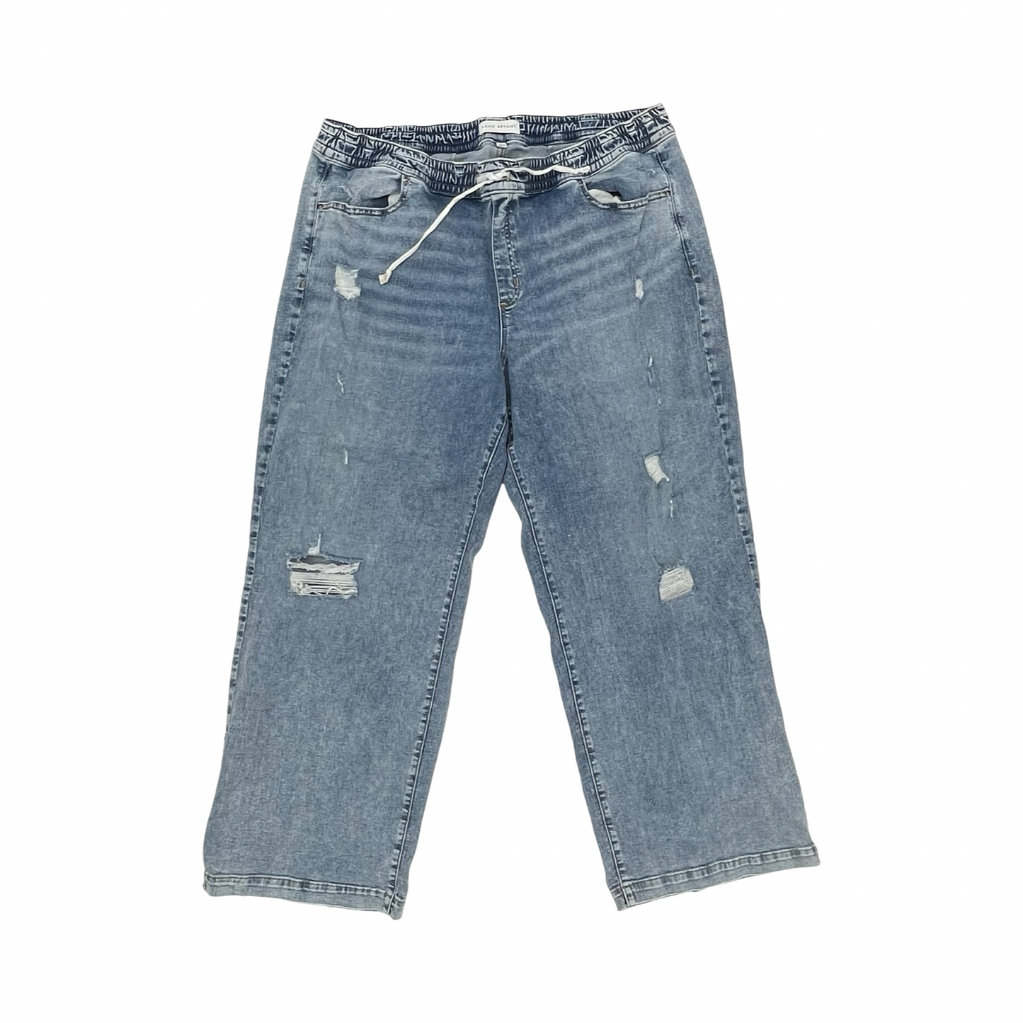Pants Wide Leg By Lane Bryant In Blue Denim, Size:22