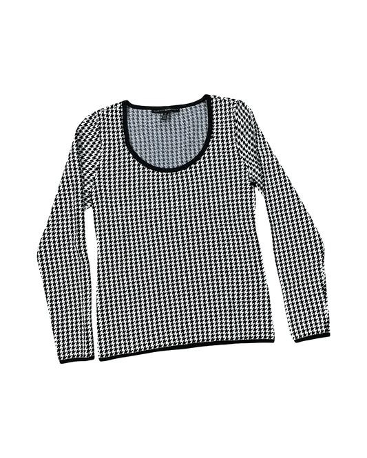 Top Ls By White House Black Market In Black & White, Size:M