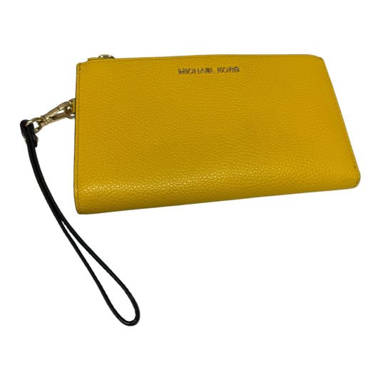Wristlet Designer By Michael Kors In Yellow, Size:Medium