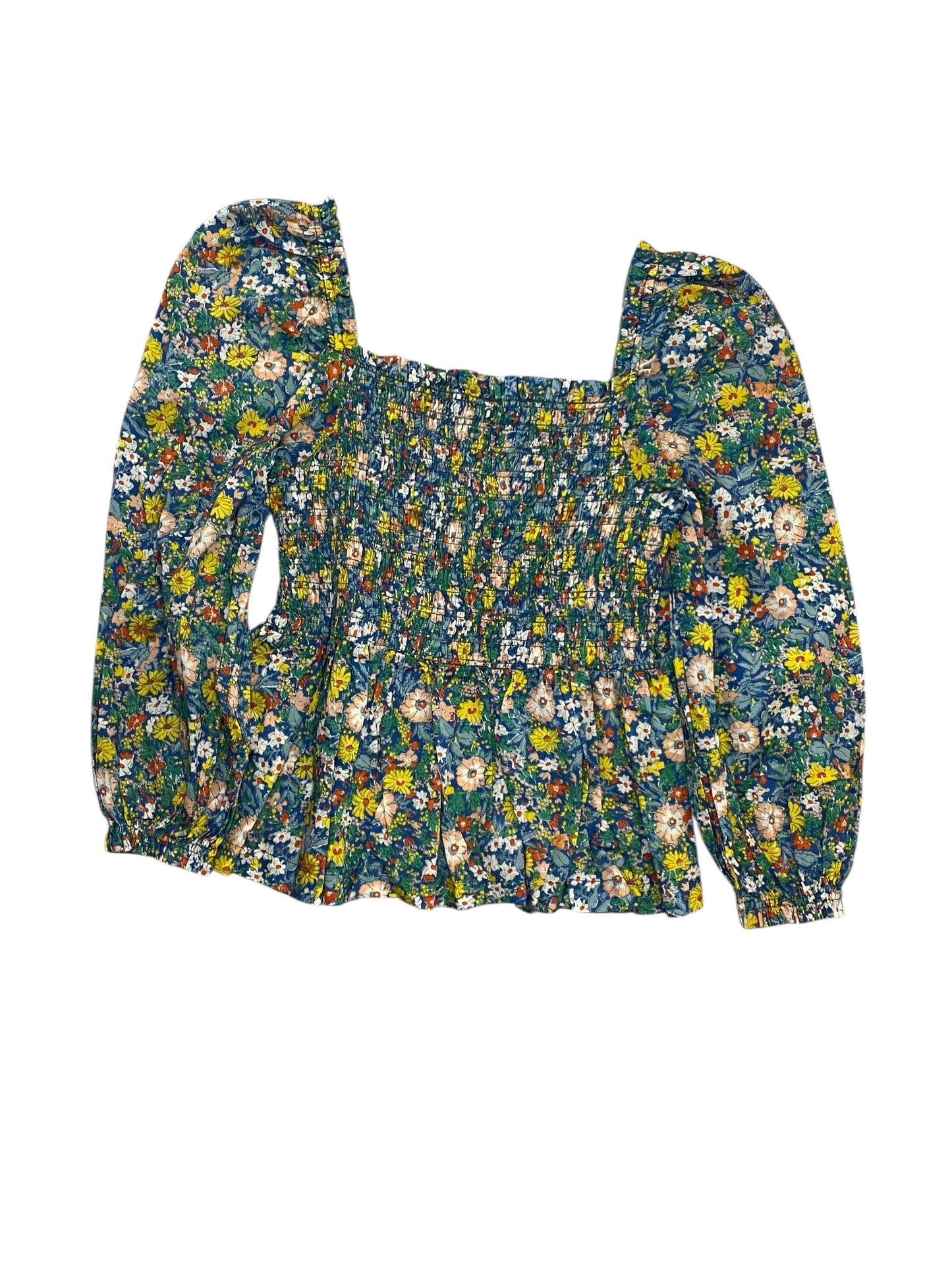 Blouse 3/4 Sleeve By Birds Of Paradis By Trovata In Floral Print, Size:Xs