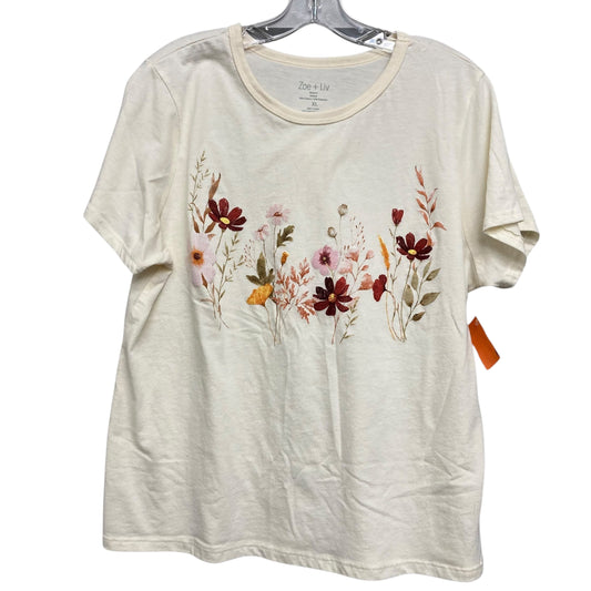 Top Ss By Zoe And Liv In Beige, Size:Xl