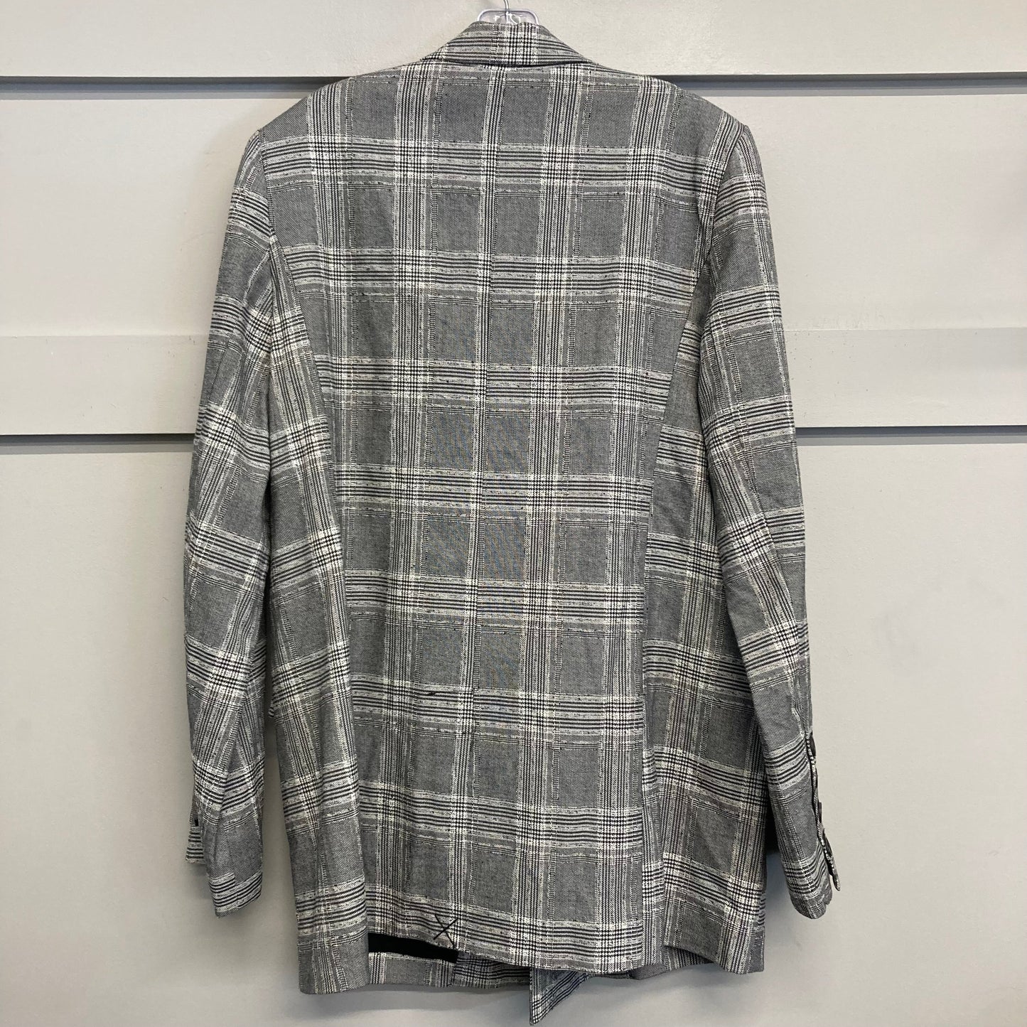 Blazer By Free People In Plaid Pattern, Size:M