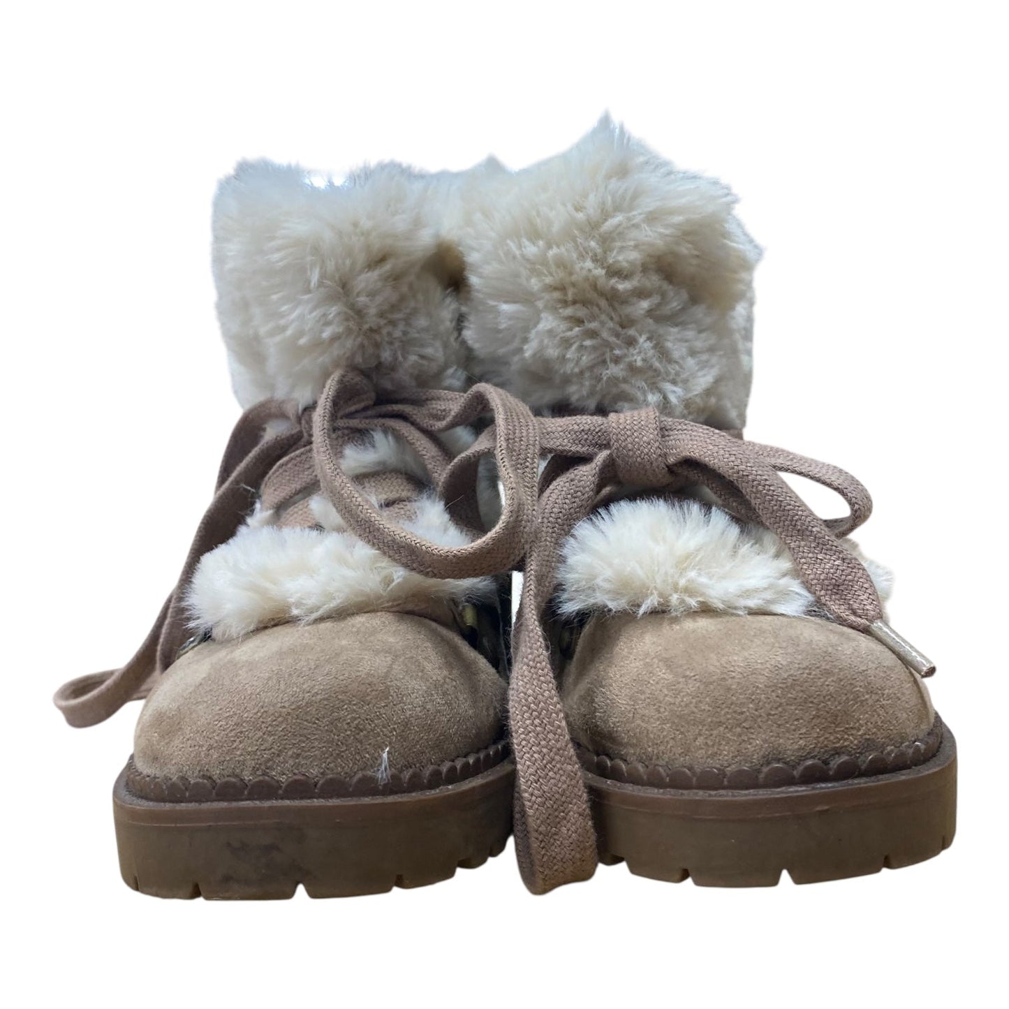 Boots Ankle Flats By Esprit In Tan, Size:6