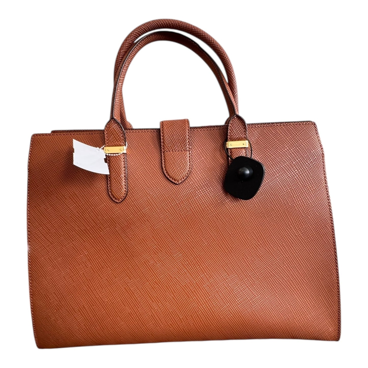 Handbag Leather By Ralph Lauren In Brown, Size:Large