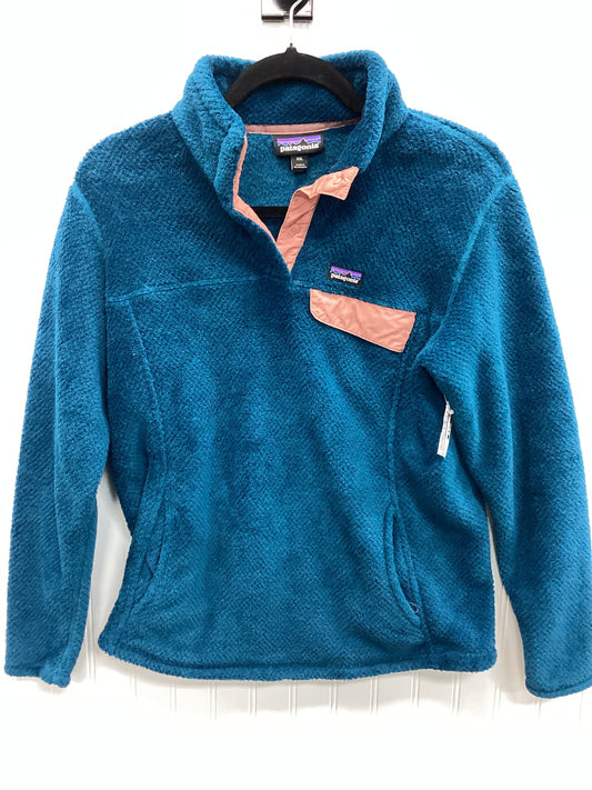 Jacket Fleece By Patagonia In Blue, Size:Xxl