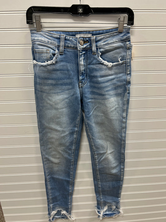 Jeans Skinny By Kancan In Blue Denim, Size:0