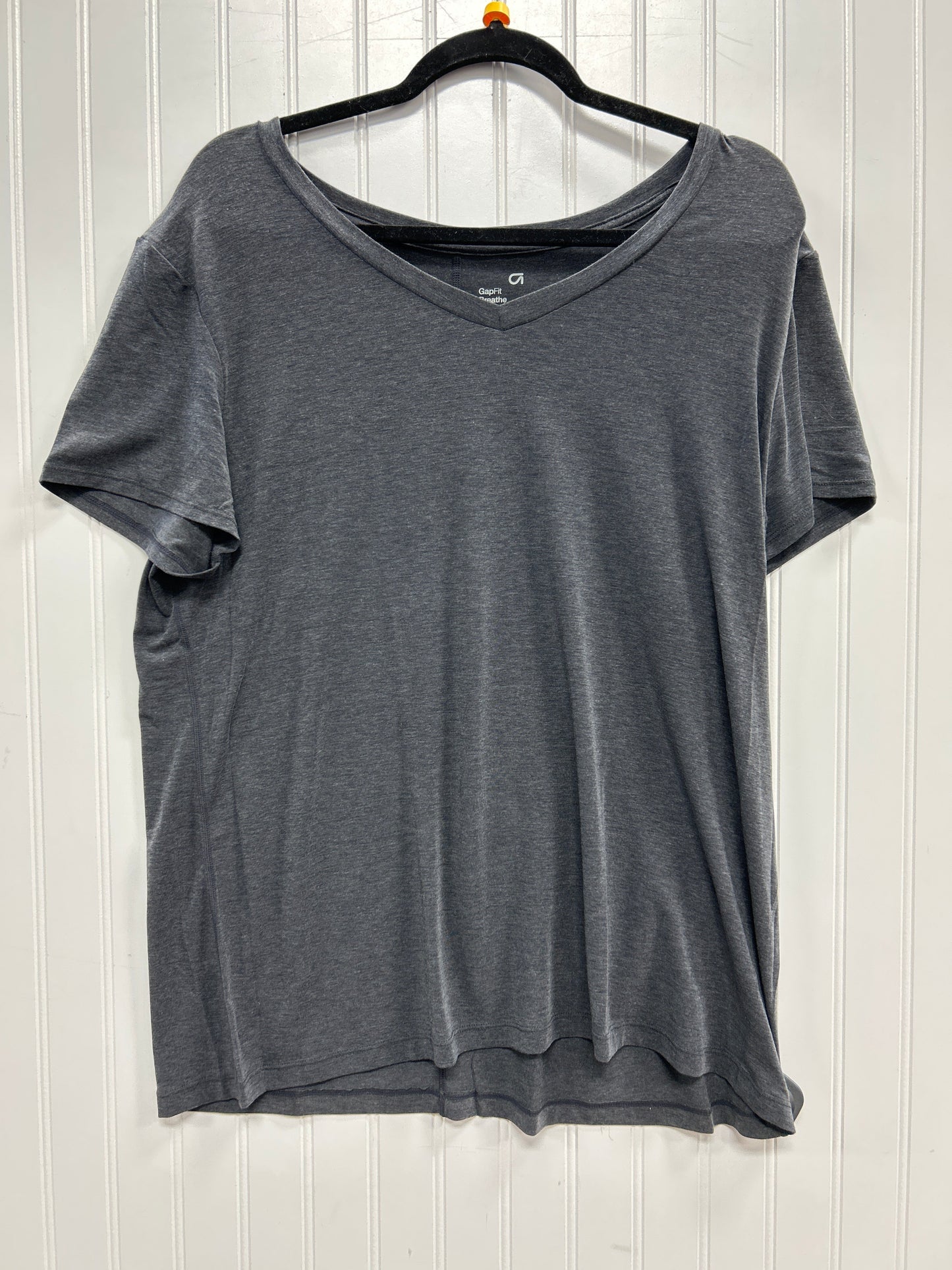 Athletic Top Ss By Gapfit In Grey, Size:Xl