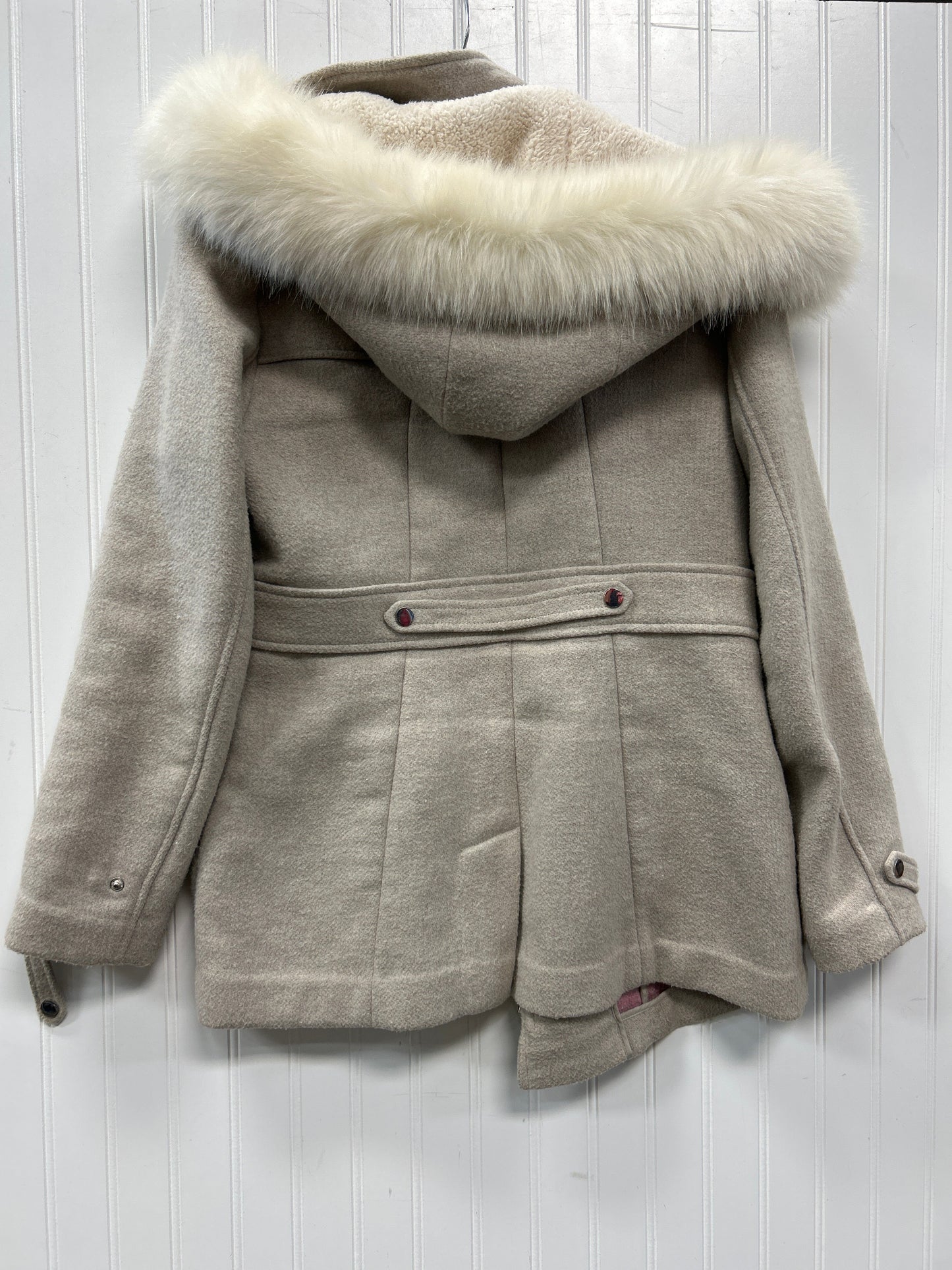 Coat Wool By Clothes Mentor In Grey, Size:8